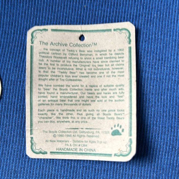 VTG 1985 Boyds Bears  Montague Moose - Picture 7 of 12